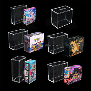 Étui acrylique ETB Pokémon magnétique personnalisé transparent à bord <span class=keywords><strong>rond</strong></span> 6mm protection UV glissière empilable 5mm d'épaisseur aimant fort 8mm - Product Image 6