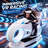 Simulateur de course VR 9D à mouvement complet pour usage commercial |   Prend en charge le dernier jeu de course de moto en réalité virtuelle