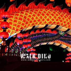 Lanternes chinoises personnalisées imperméables pour décorations de Thanksgiving, grandes lanternes murales d'extérieur en acier résistant à la corrosion - Product Image 5