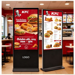 Peraga lantai HD dalam ruangan layar Video sentuh IR papan reklame Digital layar peraga 75/86 inci Android <span class=keywords><strong>Monitor</strong></span> iklan Totem dinding interaktif - Product Image 2