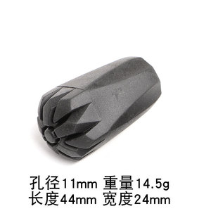 Puntas para bastones de trekking, de aluminio, con forma de bala, negras, con 11 orificios, antideslizantes, para bastones de senderismo y caminata al aire libre. - Product Image 4