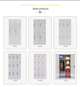 Casier en acier à 12 portes avec serrure à clé, armoire métallique en fer pour le rangement des vêtements des employés - Product Image 4
