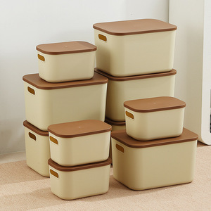 Boîte de rangement rectangulaire en plastique avec couvercle pour jouets et collations, organisateur domestique S410 - Product Image 4