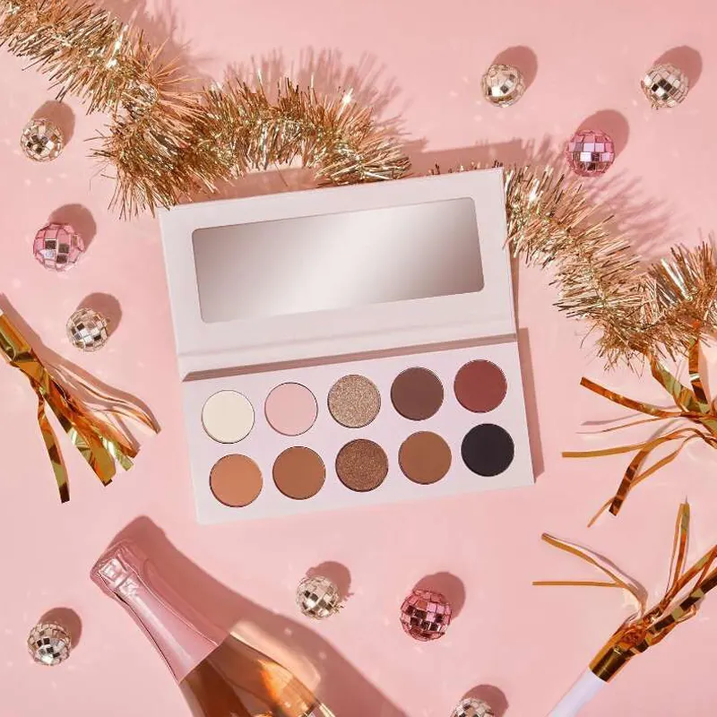 DIY пустой макияж, картонная палитра теней для век, частная этикетка, низкий минимальный заказ, выберите свои собственные цвета, палитра теней для век