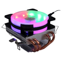 Enfriador de CPU Horizontal Popular con 4/6 Tubos de Calor, Venta al por Mayor de Fábrica, TDP 120W 180W, Ventilador de CPU Ultrafino, Apto para Cajas Pequeñas ITX