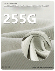 100% algodón 255g tejido alto Casual de gran tamaño para hombre Camiseta cómoda antiácaros Cool <span class=keywords><strong>Zone</strong></span> diseño sólido en blanco - Product Image 4