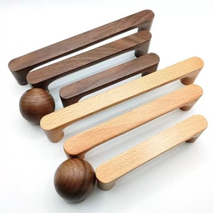 Poignée de tiroir en bois de noyer lisse et élégante, poignée de meuble en bois d'origine - Product Image 4