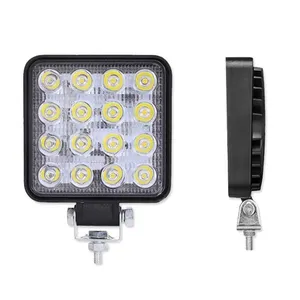 Energy Bulb 48W Led Work Light 4 Inch Car Headlights Professional Auto Lighting System Square For ATV TRUCK OFFROAD BOAT