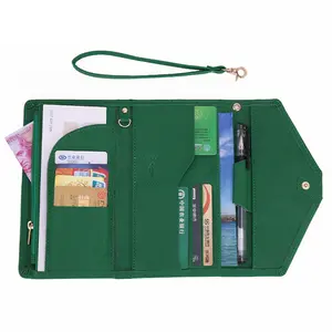 Faux Leather Personalized Portable Passport Cover Equipment Multifunction Travel Wallet Passport Holder