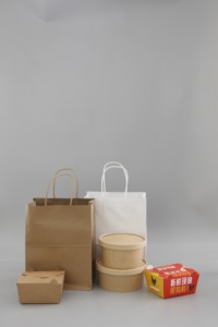 Bolsas de Compra de Papel Kraft al por Mayor con Asas para Comercio Minorista y Supermercados - Product Image 3