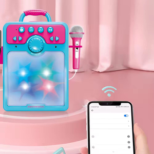Jouet musical pour enfants, machine à karaoké à domicile, haut-parleurs, musique, machine à chanter pour enfants avec micro, jouets éducatifs précoces 2025 - Product Image 2