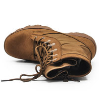 YAKEDA Bottes Tactiques Homme à Fermeture Éclair, Chaussures de Randonnée, Bottes d'Entraînement Militaires à Haute Cheville