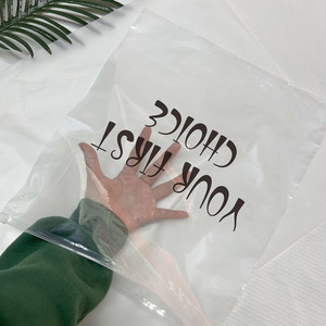 Bolsa de Plástico Transparente con Cierre Hermético y Logotipo Personalizado, Bolsa con Cierre para Camisetas y <span class=keywords><strong>Ropa</strong></span> - Product Image 3
