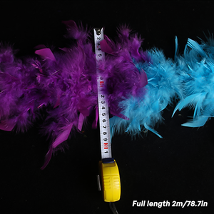 Lot de 2 m de boas en plumes de carnaval Mardi Gras – Accessoires décoratifs de haute qualité pour spectacles, mariages et fêtes à thème - Product Image 6