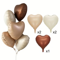 Vente chaude Ins40-inch crème blanc ballon numérique et 18 pouces amour ballon ensemble fête d'anniversaire fiançailles lieu décoration