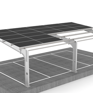 Systèmes de carport modernes de haute qualité en structure ZAM, installation rapide, 10 kW, résistance au vent de 60 m/s, charge de neige de 3 kN/m pour voiture - Product Image 2