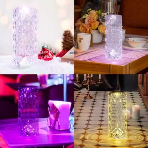 Luce di cristallo con più forme, tocco tre colori/telecomando luce notturna rosa, luce <span class=keywords><strong>trasparente</strong></span> creativa a LED - Product Image 5