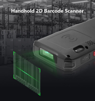 Geshem Zebra NFC 4GB IP65 Octa Core 5.0" Escáner de Código de Barras Industrial Portátil Robusto con WiFi, GPS y Lector de Huellas Dactilares