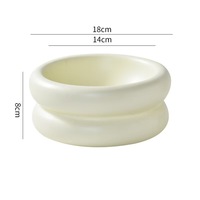 Assiette en céramique coréenne Ins Girl Heart Fat Lovely Donut Salad Dessert Bowl
