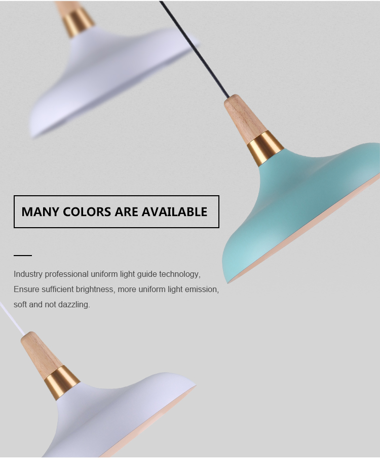 Modern Style Indoor Study Room Dining Room Decoration E27 Glass Pendant Lamp