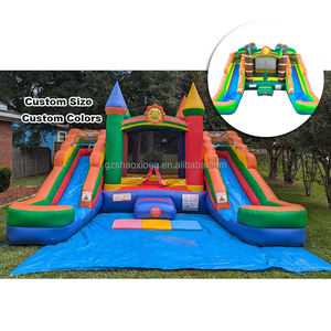 <span class=keywords><strong>Château</strong></span> <span class=keywords><strong>gonflable</strong></span> commercial enfants maison de rebond Double toboggan Combo <span class=keywords><strong>château</strong></span> sautant trampolines avec ventilateur pour location de fête - Product Image 1