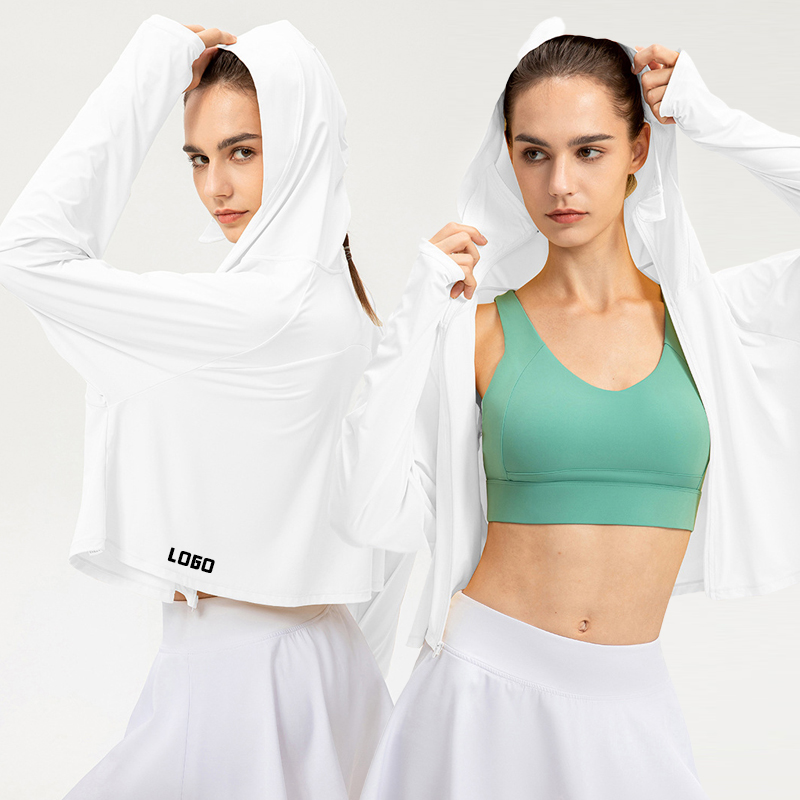 Women's Lightweight Long-Sleeve Yoga Hoodie Breathable Hooded Sport Top with Side Slits for Fitness Yoga Activities for Adults