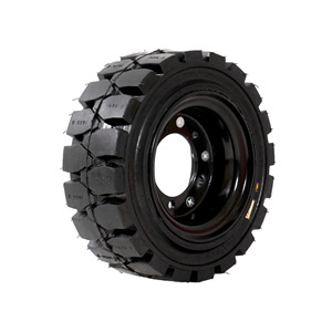 16*6-8 Heavy-Duty Rubber Solid Tire with Axle 860mm Hole Diameter for Tunnel Trolley <b>Snow</b> Trailer Grain Machine - Product Image 3