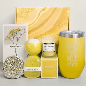 Set regalo di lusso viola presto bene con nastro per bomba da bagno saponetta con carta di fiori Set regalo da donna di San Valentino - Product Image 5