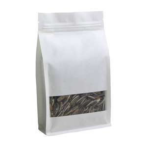 Emballage de bonbons <span class=keywords><strong>mini</strong></span> stratifié eco doypack fenêtre carré de qualité à fond plat <span class=keywords><strong>sac</strong></span> en papier <span class=keywords><strong>kraft</strong></span> brun - Product Image 4