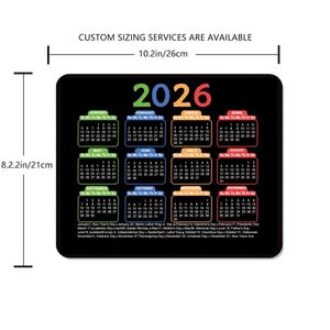 Tapis de souris personnalisé FX avec calendrier, en caoutchouc de 3 mm, style calendrier 12 mois, impression pour publicité et cadeau promotionnel - Product Image 4