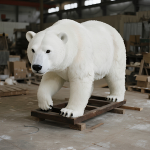 Oso Polar Animatrónico de Resina Personalizado para Interiores, Modelo Realista de Animal Ártico para Centros Comerciales, Parques Temáticos de Hielo, Casas de Juegos, Jardines y Zoológicos - Product Image 4