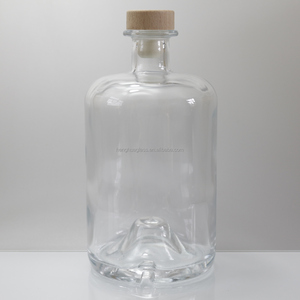 Botellas de Vidrio Premium para Farmacia de 100ml, 250ml, 375ml, 500ml, 750ml, 25cl, 50cl, 75cl, Transparentes, para Licores y Bebidas Espirituosas, con Corcho - Product Image 5