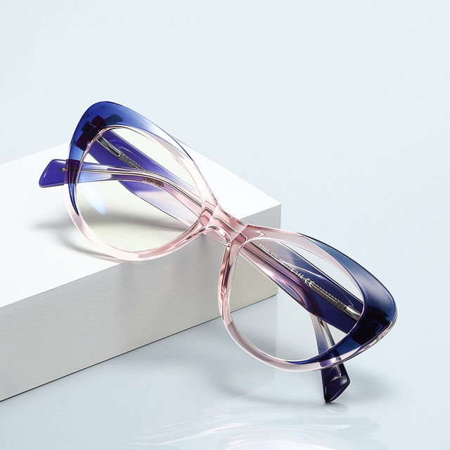 SKYWAY High Quality Custom Optical Frames Anti Blue Light Ray Eyewear Cat Eye Blue Light Blocking Glasses for Computer Use