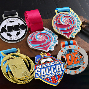 Gold Rhythmic Gymnastics Medals Sports Metal Alloy 3D <strong>Raised</strong> Enamel Logo Customized Medals with Ribbon for Dance Competitions - Product Image 5