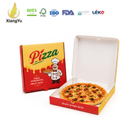 Boîte à pizza en carton ondulé imprimée Xiangyu, emballage alimentaire personnalisé pour les pizzerias, la livraison à emporter et les chaînes de restaurants