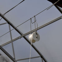 Crochets de treillis pour tomates avec corde de 15 m, pinces de support pour la culture des fruits et tomates en ferme