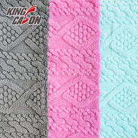 Nouveauté Kingcason, 100% polyester, velours épais et chaud, jacquard double face, pour couverture, pyjama, vêtement, textile de maison