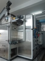 Sécheur de boues à courroie fermée à pompe à chaleur avec moteur à boîte de vitesses PLC, matériau SUS316L, équipement de séchage rotatif, refroidissement par eau