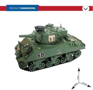 1:20 modèle en plastique enfants militaire armée télécommande radiocommande jouets tirer RC réservoirs - Product Image 4