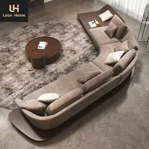 LEON furniture home componibile moderno in pelle di fascia alta di lusso reclinabile divani da soggiorno