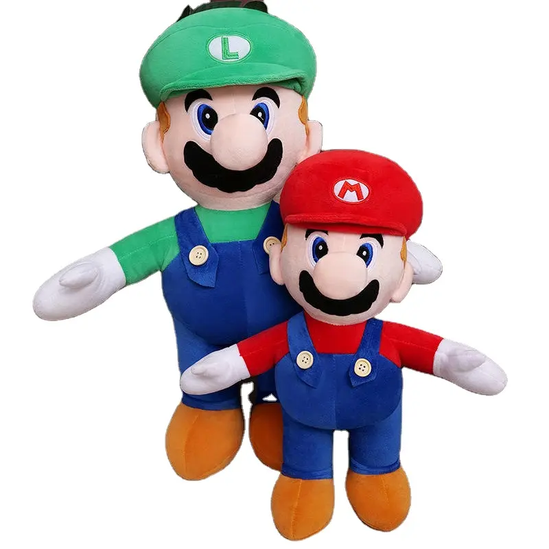 Fabbricazione di giocattoli di peluche ripieni di Mario carino di altissima qualità bambole dei cartoni animati attività regalo per bambini design personalizzato all'ingrosso
