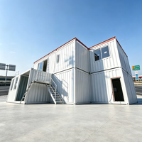 Maisons préfabriquées de haute qualité, maisons de luxe en acier à double étage 20HC 40HC, bureaux en conteneurs