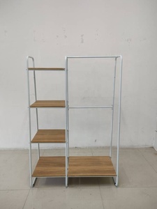 Mũ vải móc áo kim loại gỗ Giá đứng đồ nội thất nhà bếp kệ sách đồ nội thất phòng khách BSCI hiện đại đương đại - Product Image 4