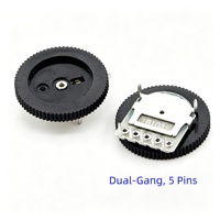 Potensiometer Thumb Wheel 16mm B103 10K Ohm Resistor Karbon Satu Gang untuk Volume Audio Radio Harga Produsen ODM OEM