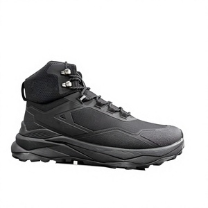 SFB34 717 Men's Desert Style <b>Hiking</b> <b>Boots</b> PU Leather Waterproof Outdoor All Seasons Tan Black Rubber Sole Ankle Height - Product Image 1