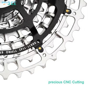 Cassette de vélo de route SeeMore 11-28/32T en acier CNC léger finition nickel 11 vitesses XD/HG - Product Image 4