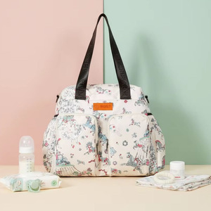 Bolso <span class=keywords><strong>de</strong></span> mano <span class=keywords><strong>de</strong></span> poliéster para madre, personalizado, respetuoso con el medio ambiente, <span class=keywords><strong>de</strong></span> calidad, a la moda, barato, para el cuidado del bebé, pañales para mamás - Product Image 1