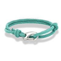 Bracelet maille milanaise réglable double couche unisexe minimaliste en acier inoxydable avec fermoir mousqueton, tendance et best-seller transfrontalier