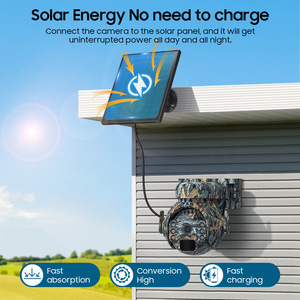 3MP Ultra HD Outdoor <b>Solar</b> Security Surveillance CCTV <b>Camera</b> System 4G WiFi Camouflage Trail Hunting IP65 PTZ Network <b>Camera</b> - Product Image 5