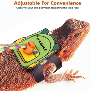 Nouvelle laisse pour lézard, corde de promenade extérieure pour reptile, modèle Lion marron réglable avec ailes mignonnes pour sac à dos <span class=keywords><strong>3750</strong></span> - Product Image 4